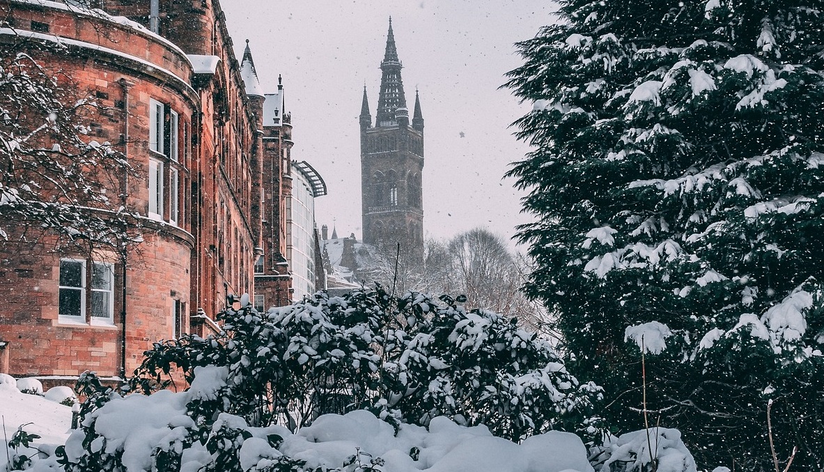 University of Glasgow in winter